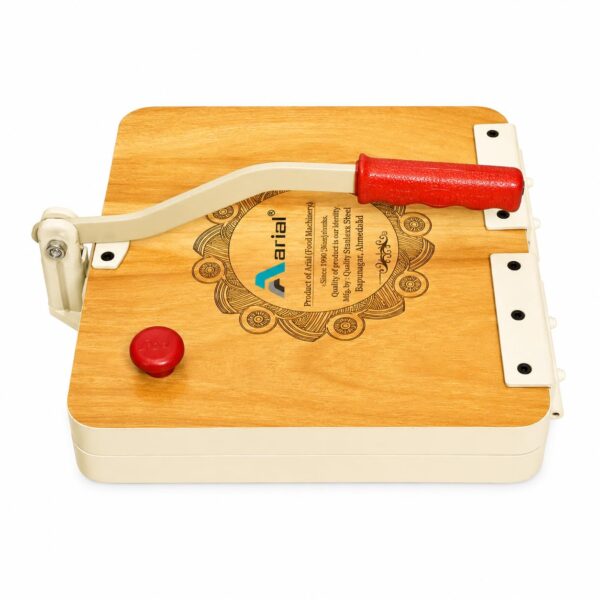 ARIAL Wooden Papad Press Machine, Manual Chapati, Roti, Puri and Khakhra Maker | Machine Size 11INCH | Press UP to 8.5INCH